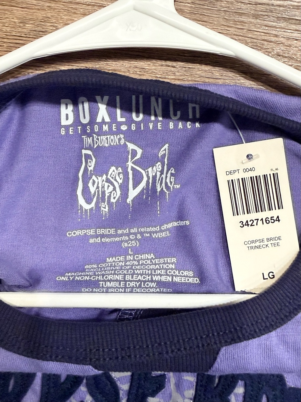 BoxLunch Purple 'Corpse Bride' Graphic Ringer Tee - Picture 2 of 3